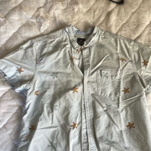 Urban Outfitters Starfish Short Sleeve Button Down